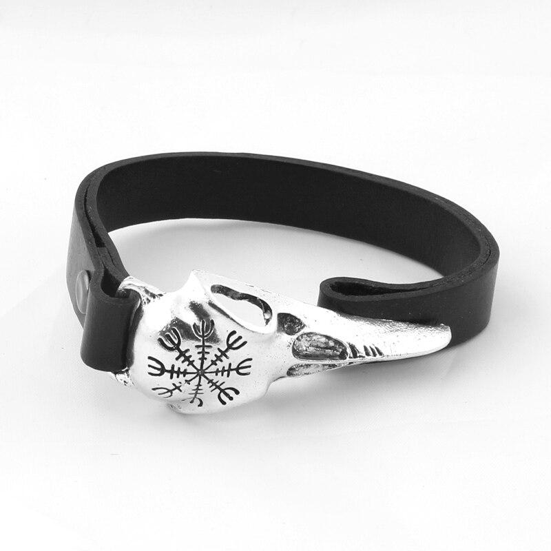 Bracelet Viking Tête De Corbeau