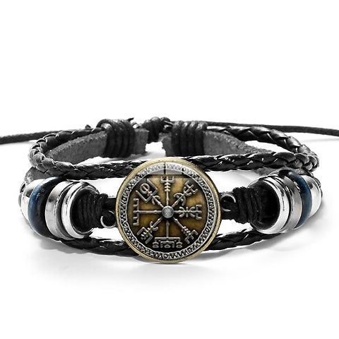 Bracelet Viking Cuir