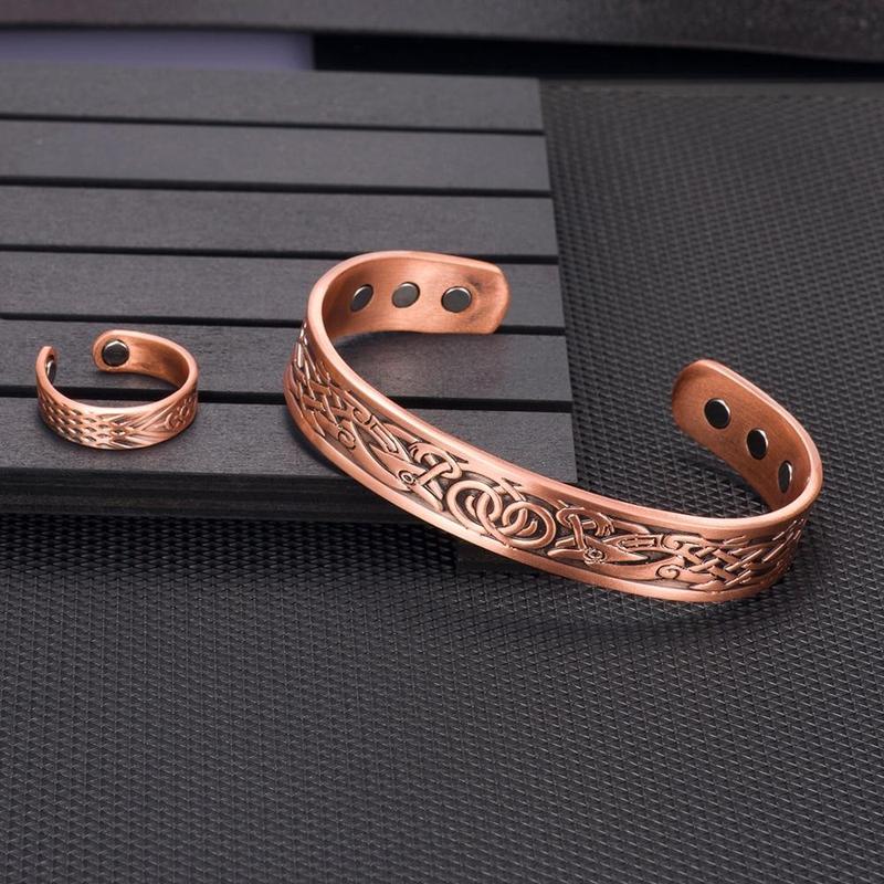 Bracelet Cuivre Style Viking