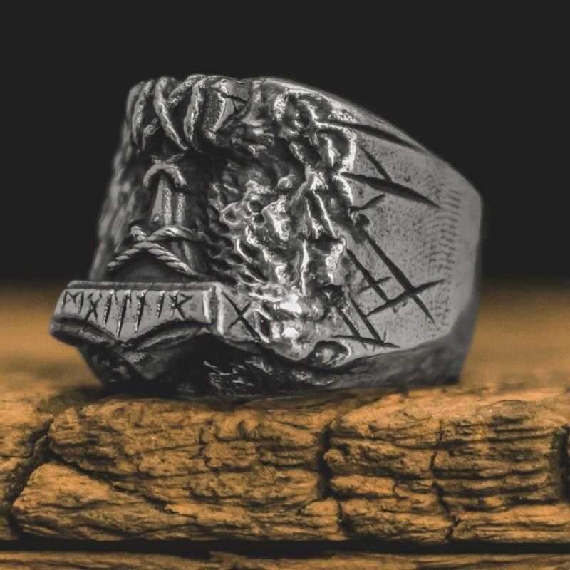 Bague Homme Marteau Thor