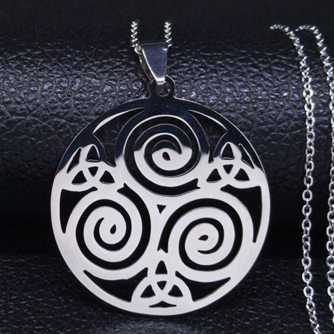 Collier Triskèle Acier