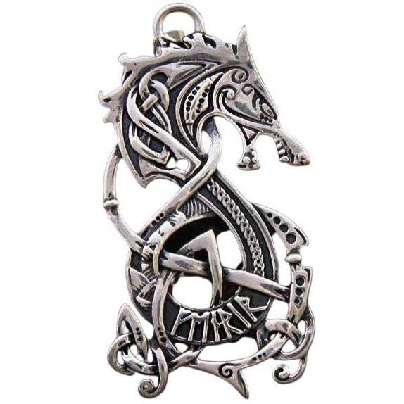 Pendentif Argent Symbole Viking
