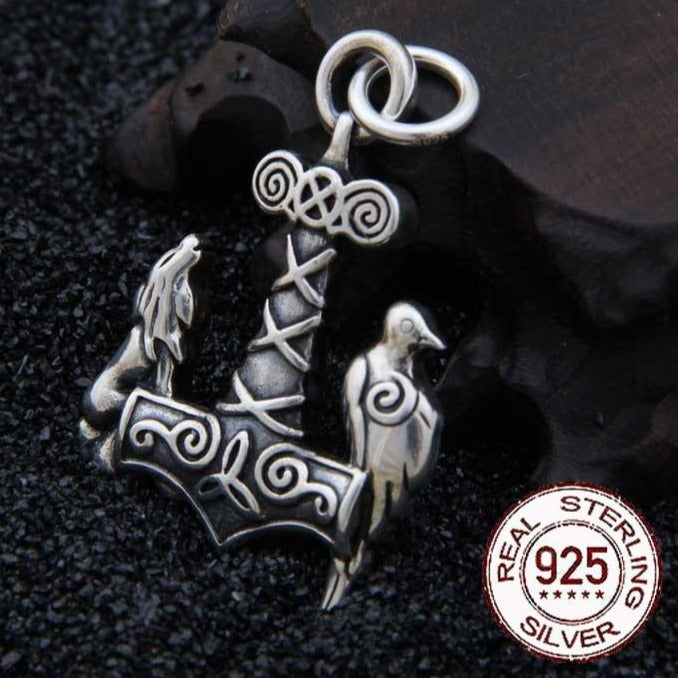 Pendentif Corbeau Argent