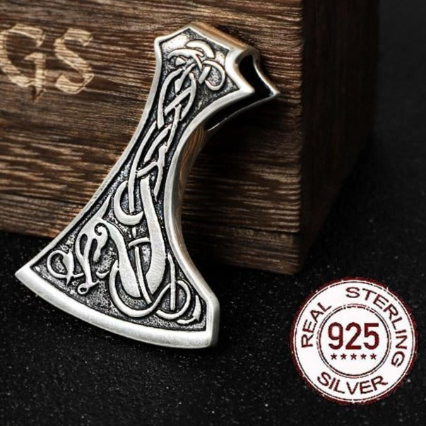 Pendentif Argent Symbole Viking