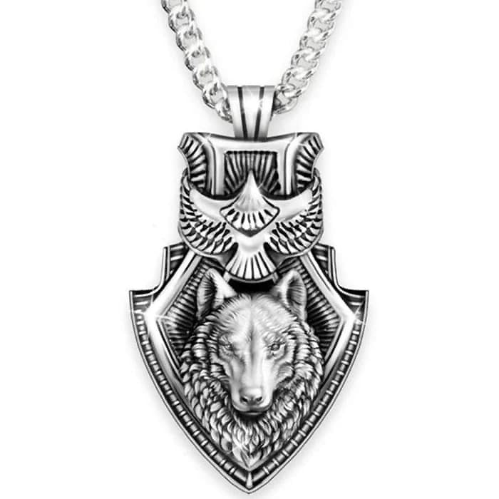 Pendentif Homme Tête de Loup