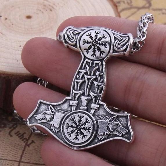 Pendentif Mjolnir Acier