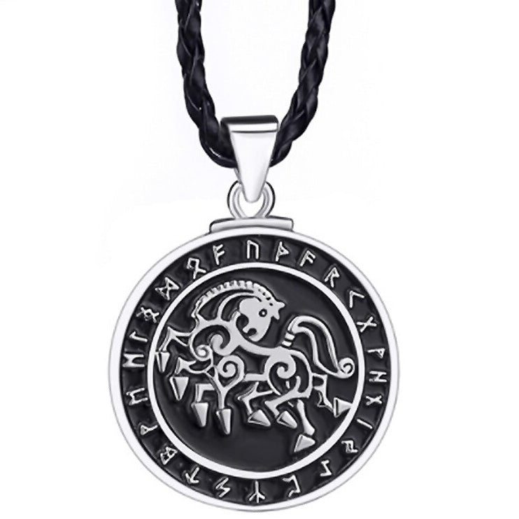 Pendentif Sleipnir et Runes