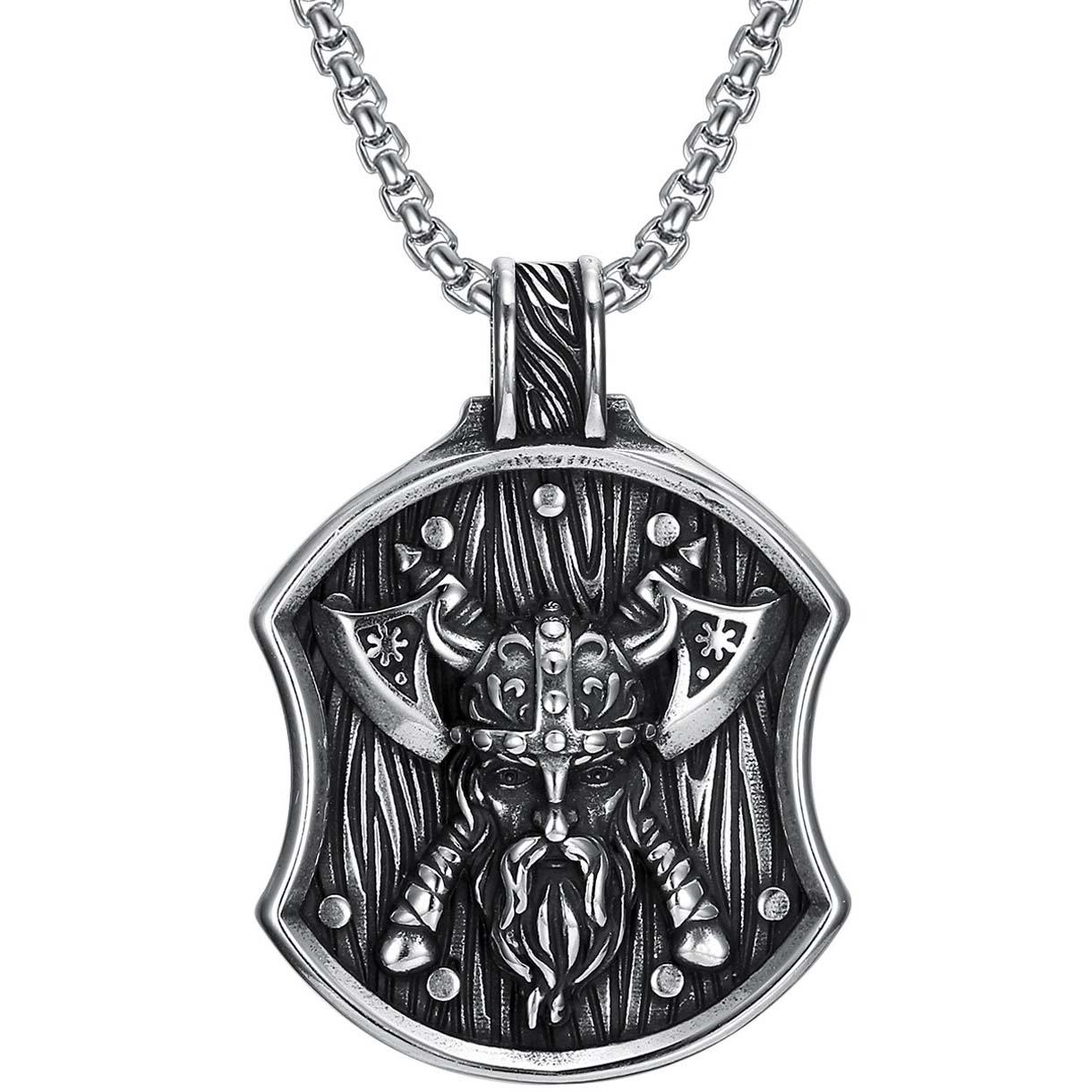 Pendentif Tête de Guerrier et Haches