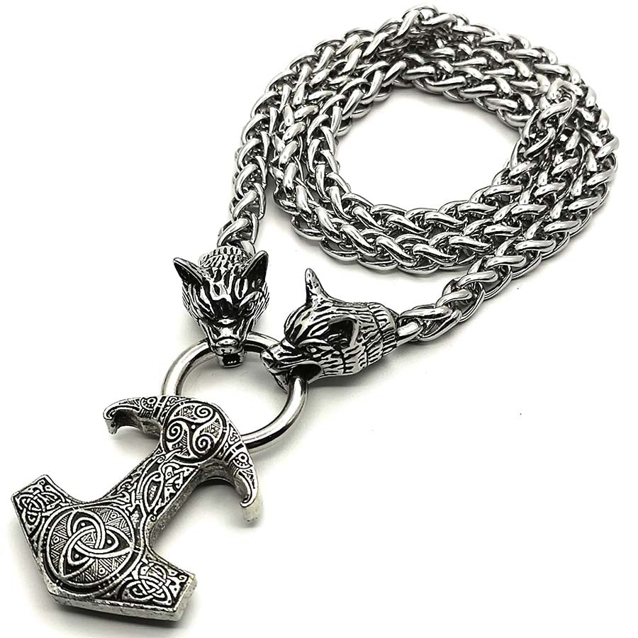 Collier Tête de Loup Acier