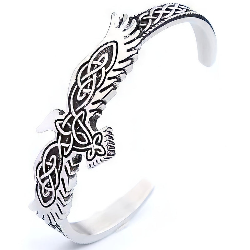Bracelet Corbeau Nœuds Celtiques