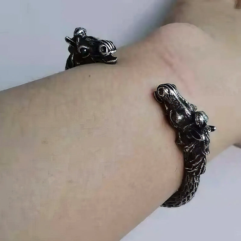 Bracelet Double Têtes du Cheval Sleipnir
