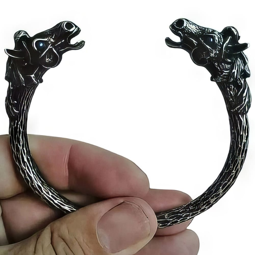 Bracelet Double Têtes du Cheval Sleipnir
