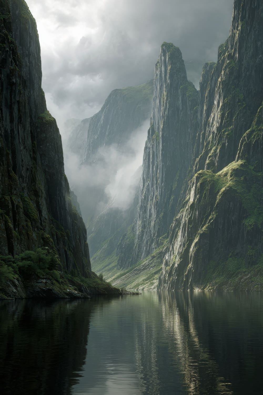 Tableau Fjord Scandinave Viking