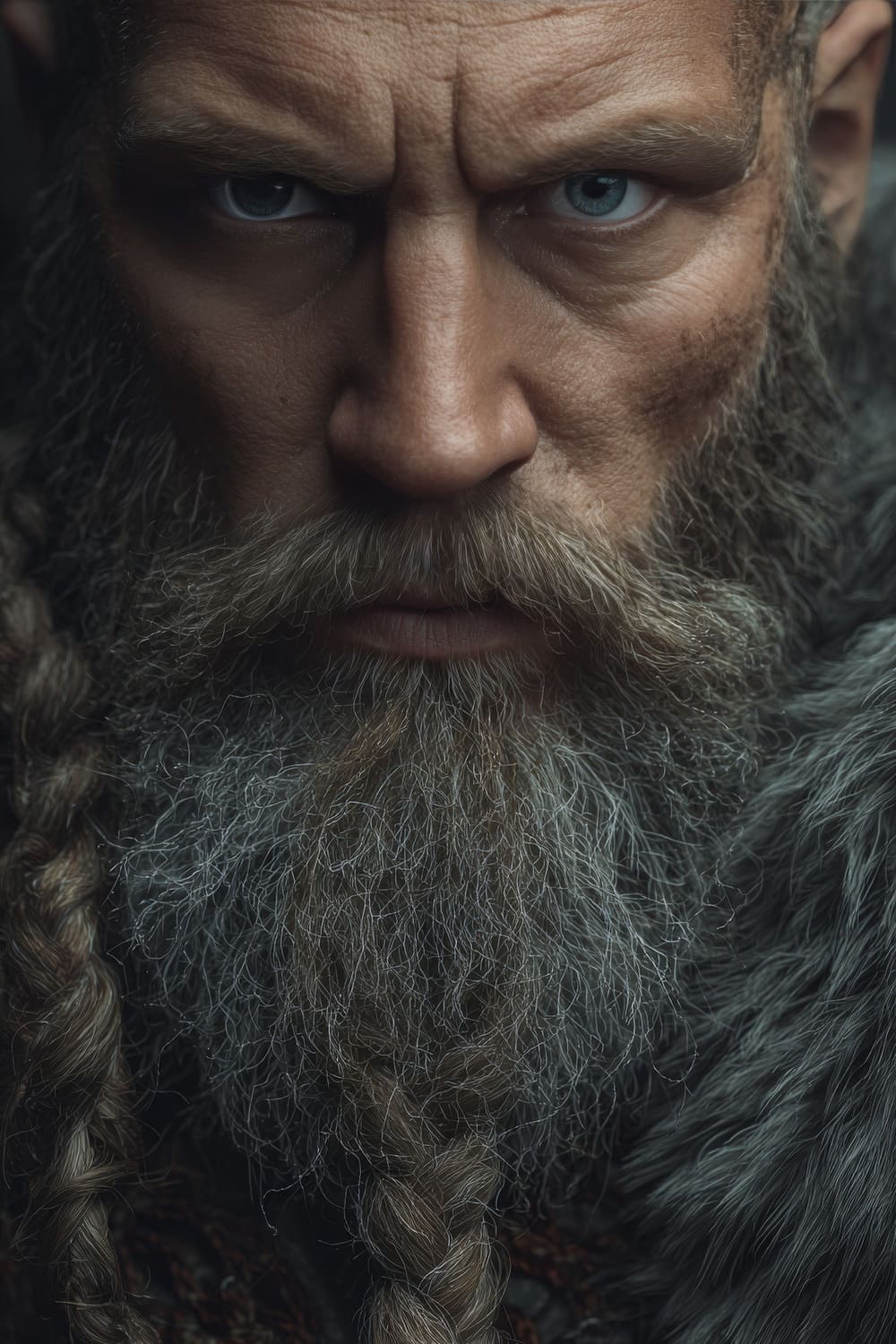 Tableau Viking Guerrier Barbu