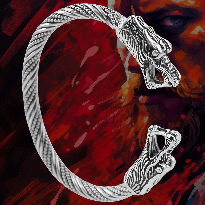 Bracelet Viking Torsadé - Geri & Freki