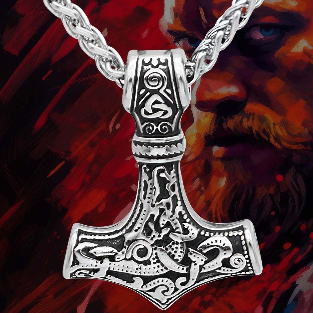 Collier Mjöllnir Celtique [Acier]