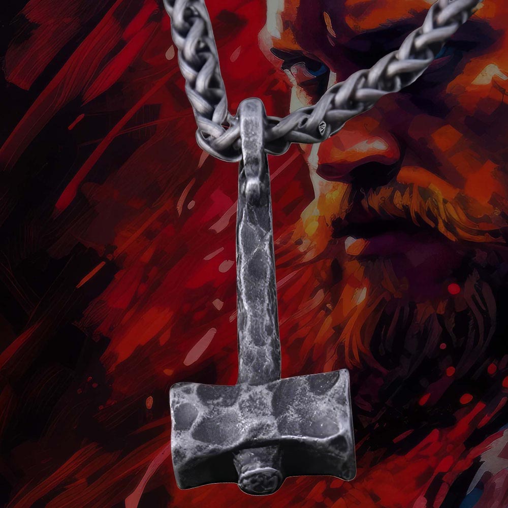 Collier Marteau de Thor Magique [Acier]