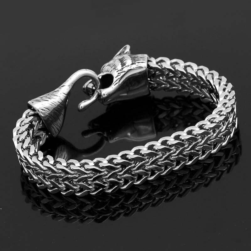 Bracelet Viking Fenrir Argent