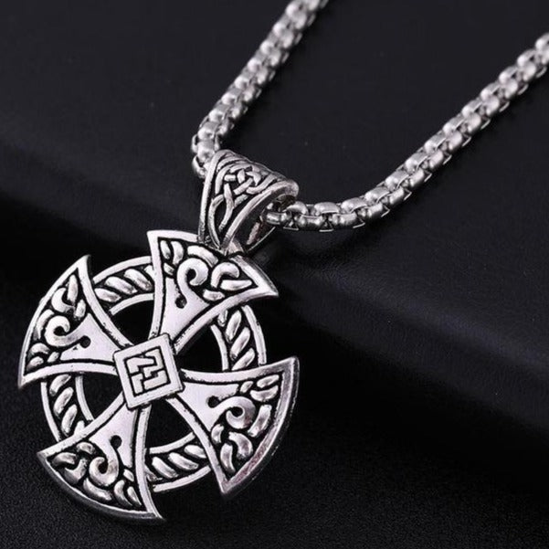 Collier Croix Celtique En Argent Sterling 925 - Pendentif Nordique Viking - Pour Femme Ou Homme - Foi Et Héritage - 10