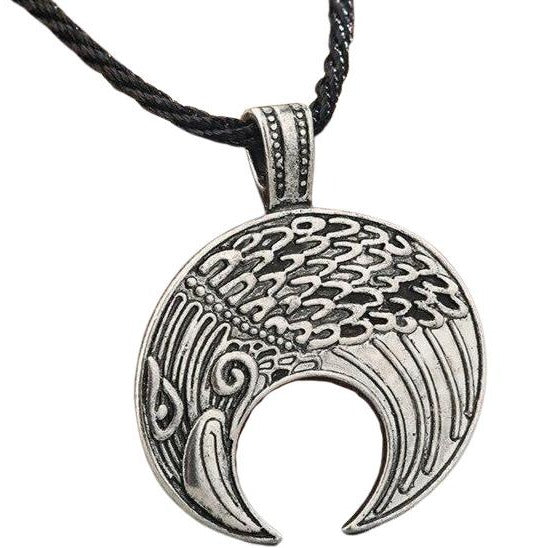 Collier Corbeau Viking Homme